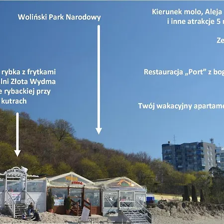 Maly Przytulny Apartament Z Widokiem Na Morze - Po Remoncie Apartman Międzyzdroje